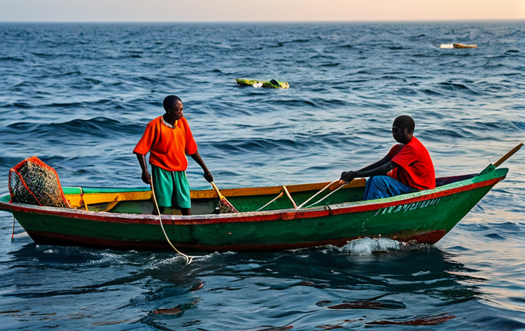토고의 어촌 마을 체험 - Togolese Cuisine**

"A vibrant market scene in Togo, Africa. Stalls are laden with colorful fruits, ...