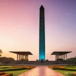 Home 16 토고 독립광장 역사 - **Prompt:** "A grand, cinematic shot of the Independence Monument in Lomé, Togo, at the golden hour....